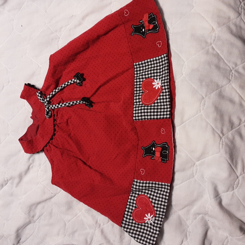 Rare Editions Scottish Terrier Dress Scottie Dog (size 18M)